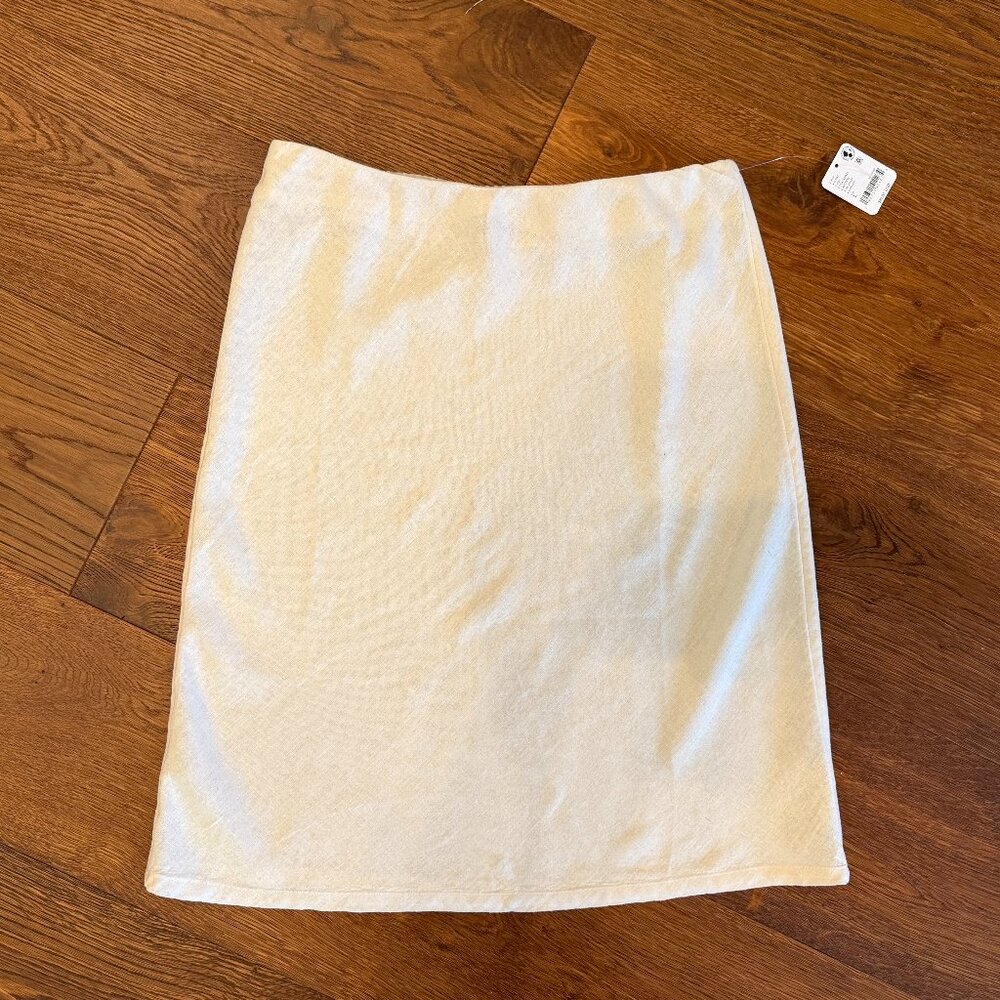 NWT - Free People / Free-est - My Little Midi Linen Skirt - Tan - Size L - Picture 3 of 5